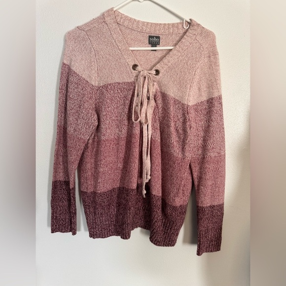 New York & Company Front Tie Sweater - Picture 1 of 3